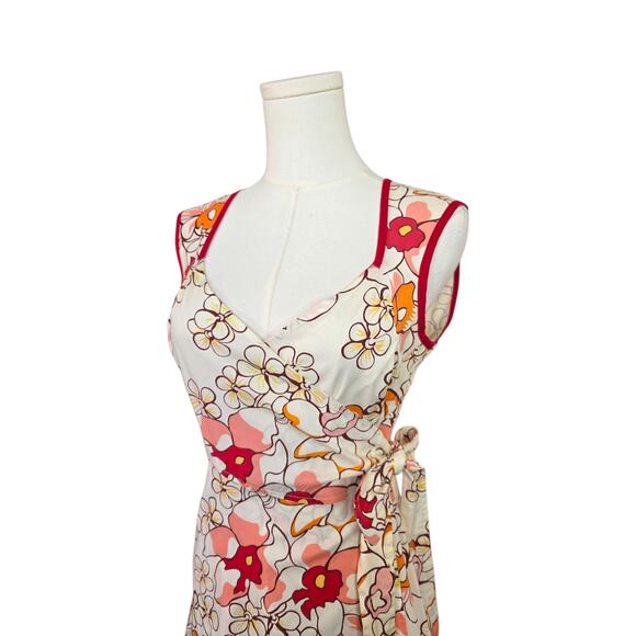 BEIZA Floral Midi Wrap Dress - Picture 4 of 8